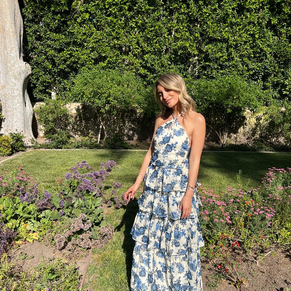 By Nicola Water Lily Maxi Dress in Rosie Print in size S (6 Australian)